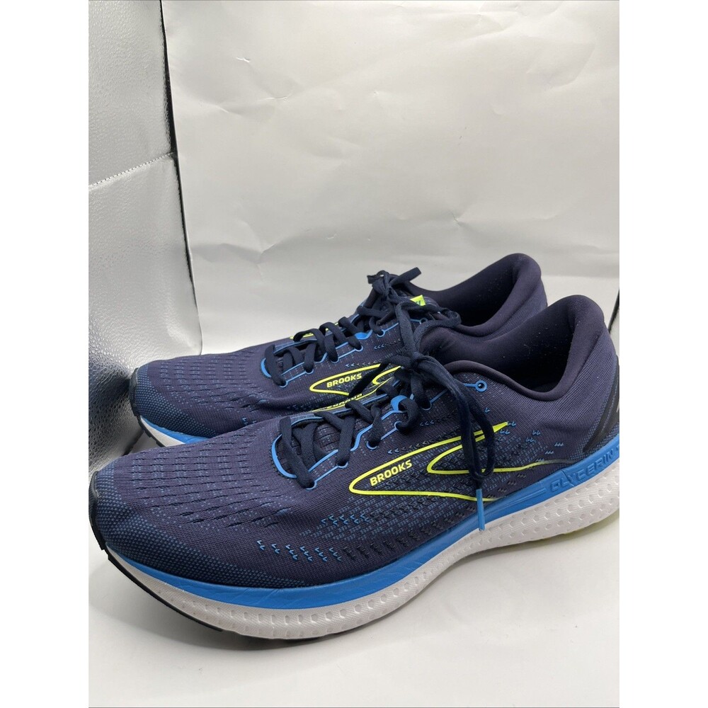 Brooks Glycerin 19 Running Shoes Mens 14 D Blue Nightlife Athletic Sneakers